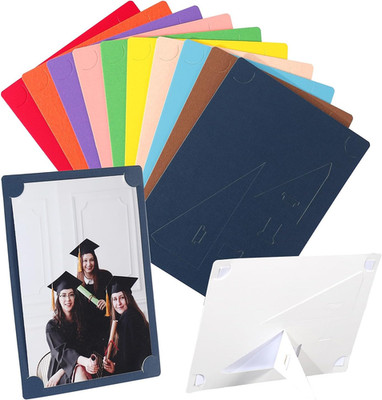 4X6 Paper Frames Set of 10, Colorful Cardboard Picture Frame with Easel, DIY Pho