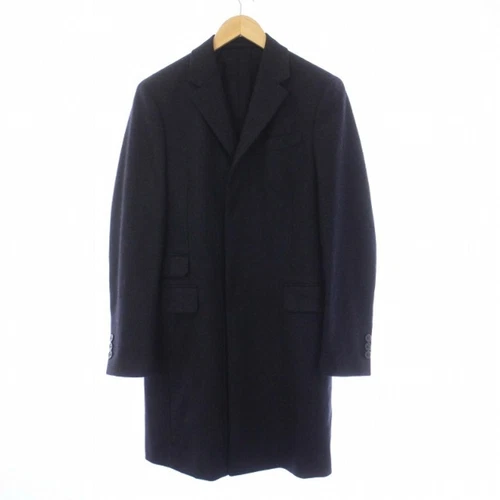 Cappotto Prada Chester capospalla rapporto lungo ali bottoni lana 44R grigio antracite