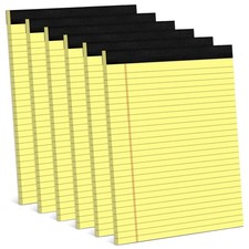 Note Pads 8.5 x 11 Wide Ruled Lined Writing Pads Yellow Legal Pads Letter Siz...