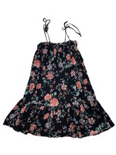 American Eagle Floral Ruched Bodice Midi Dress (S)