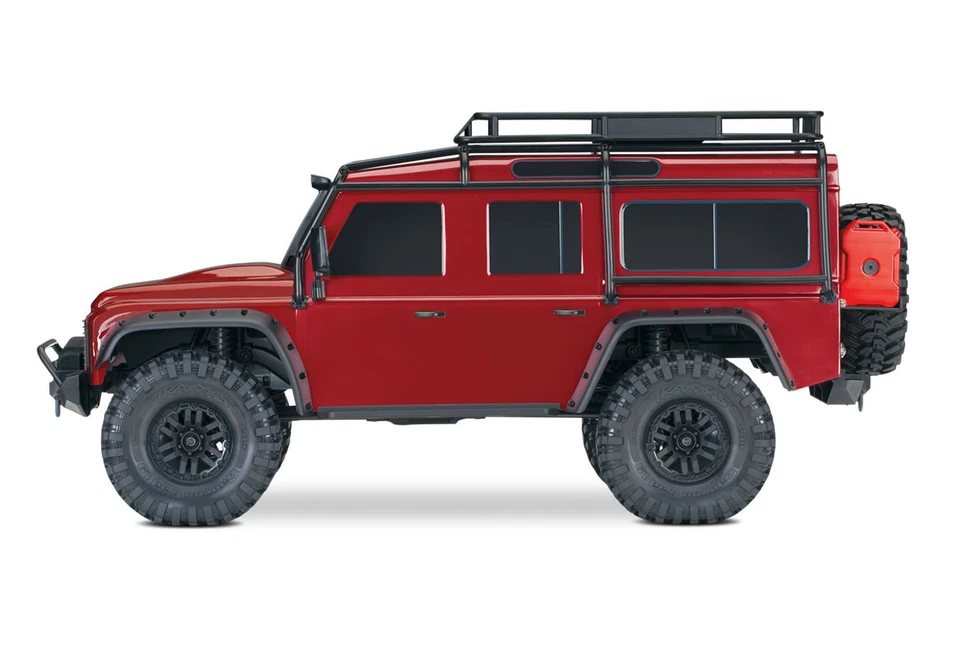 TRAXXAS 1/10 TRX-4 Defender Crawler RTR Rot mit TSM & Portalachsen Clipless - Bild 3 von 4