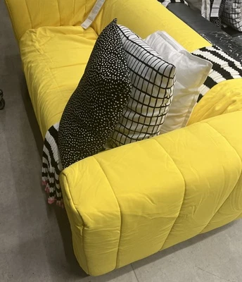 SET HOUSSE DE RECHANGE IKEA KLIPPAN canapé 2 places Langban jaune vif - Photo 1/4
