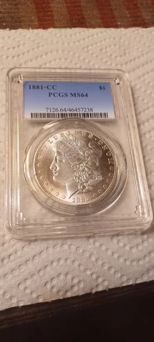 1881 Morgan Carson City Mint Graded MS64 Beautiful Coin Rare Date