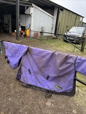 John Whitaker Rastrick 0g Detachable Neck Turnout Rug - Purple 5’9ft