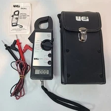 Universal Enterprises UEI DCP4 Clip on AC/DC Multimeter Amp Voltage Meter W/Case