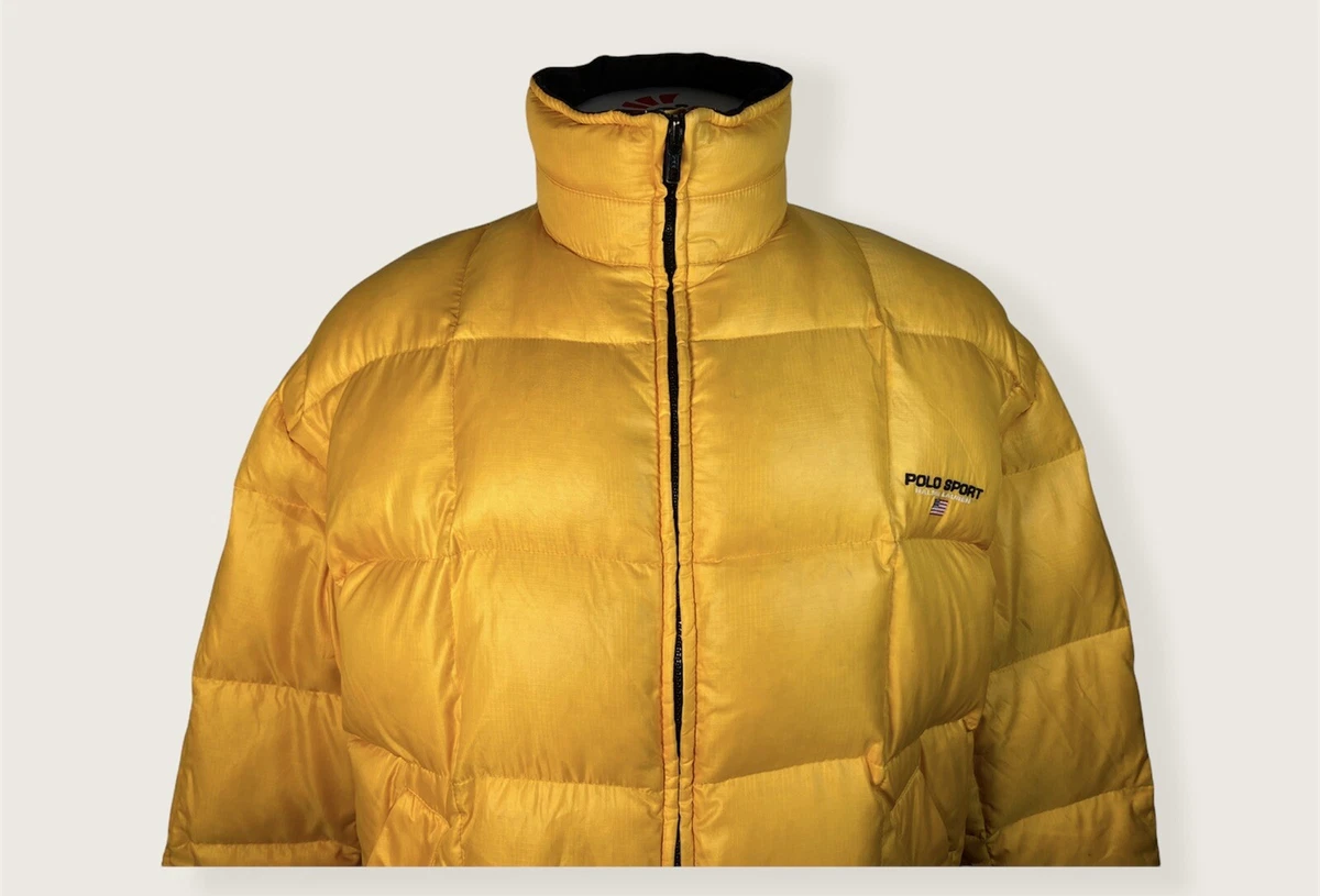 Polo sport clearance puffer jacket yellow