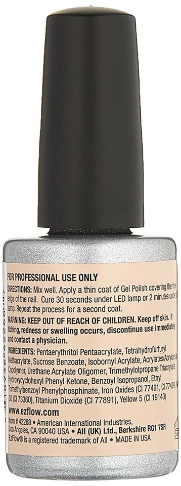 Esmalte de uñas en gel EzFlow TruGel lino beige LED/UV Tru Gel Ez Flow .5 fl oz Foto 2 de 2