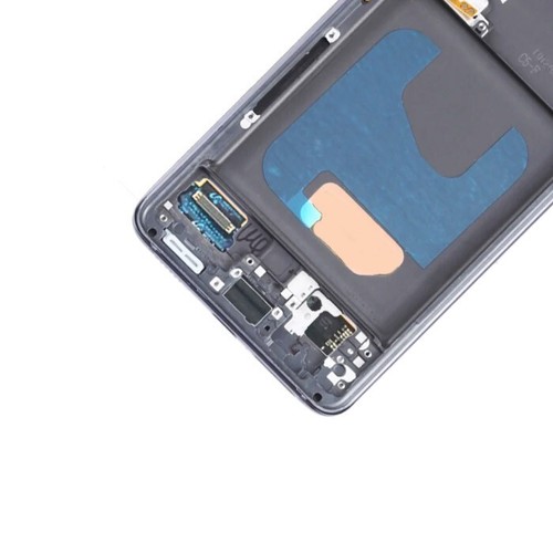 ECRAN OLED VITRE SUR CHASSIS POUR SAMSUNG GALAXY S21 5G G991B NOIR GRIS + OUTILS - Photo 2/2