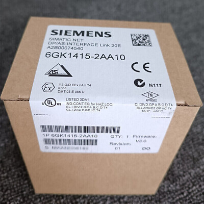 6GK1 415-2AA10 NEW SIEMENS 6GK1415-2AA10 SIMATIC NET DP/AS-Interface Link 20 E