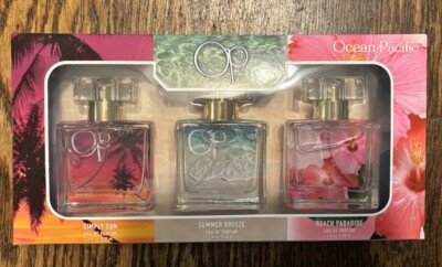 OP by Ocean Pacific, 3 Piece Fragrance Gift Collection Eau De Parfum Women NEW