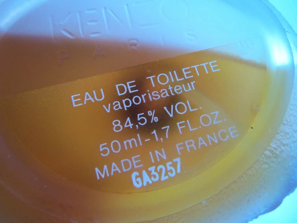 Perfume vintage KENZO Paris Eau De Toilette hecho en Francia 50 ml raro  Foto 3 de 4