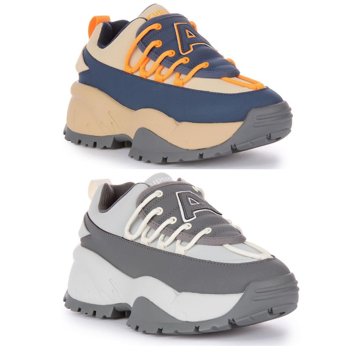 Acupuncture Gingypock Microfibre Chunky Sole Womens Sneaker Grey