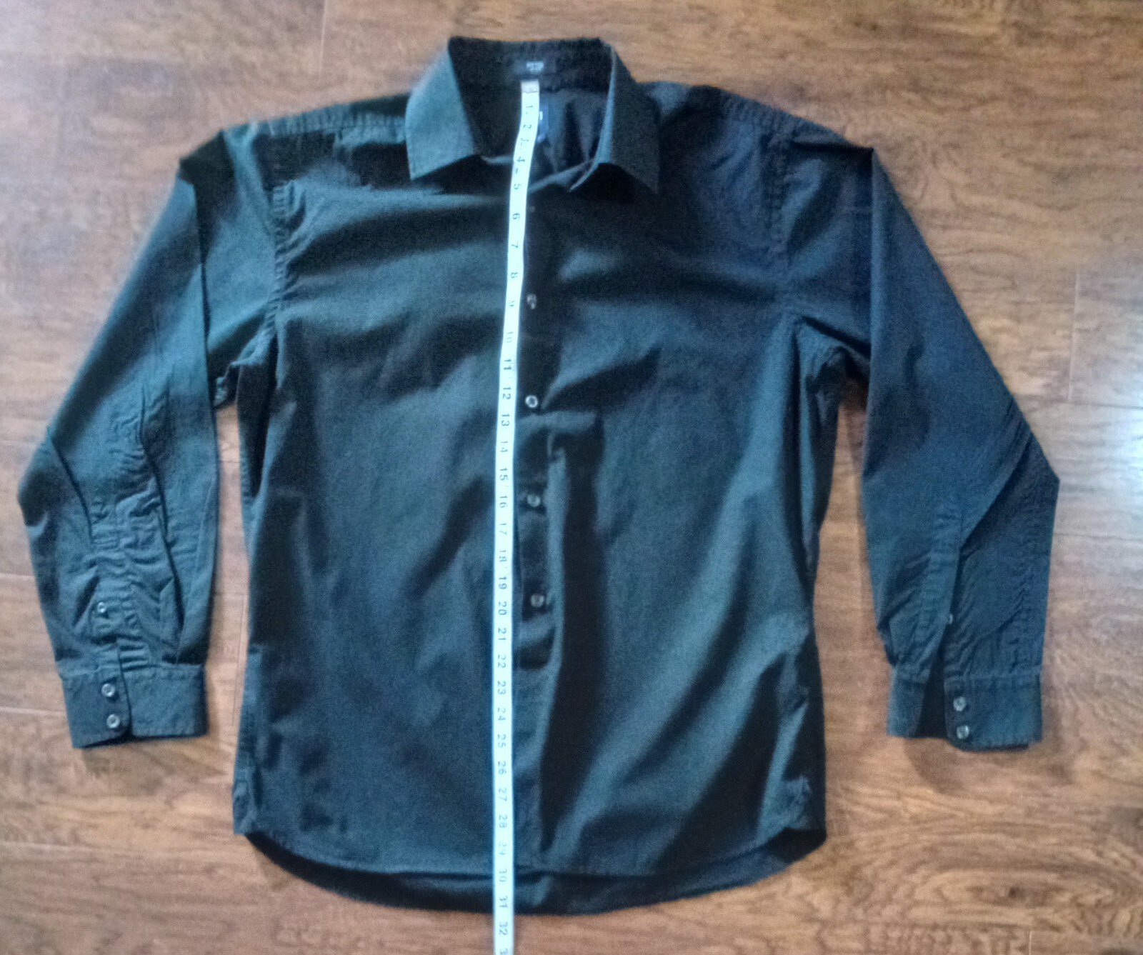 Gap Black Fitted Stretch Button Down Shirt - image 4