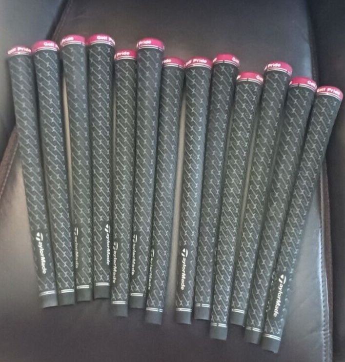 13 Golf Pride ZGrip Standard Golf Grips with Red End Caps and