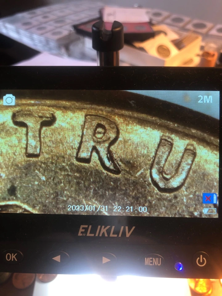 1960 D Large Date BU error coin. DDO on Moto. - Image 4 of 4