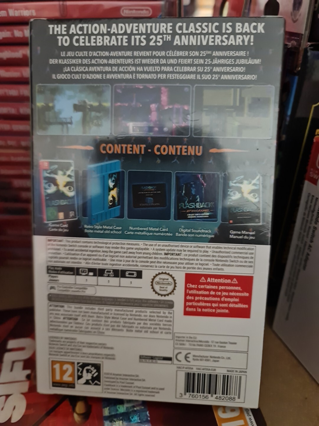 Flashback 25th Anniversary Nintendo Switch Collector Edition Sealed artbook