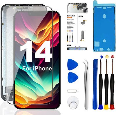 für iPhone 14 LCD Display Full HD Bildschirm 3D Touch Screen OLED Reparatur Set