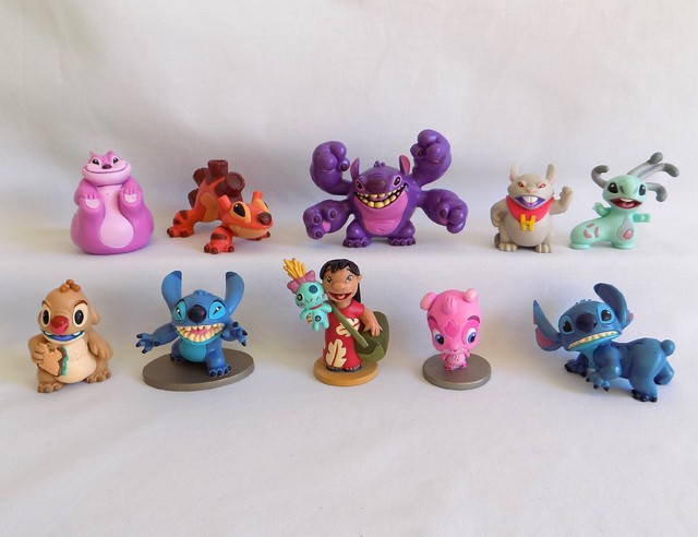 Disney Lilo and Stitch 10 Alien Figures Set Toy RARE - Yang | eBay