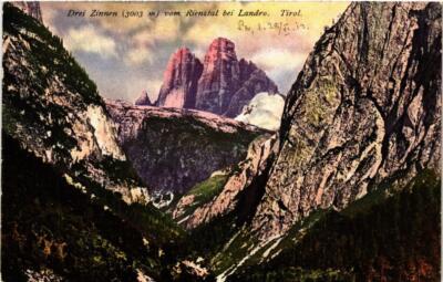 AK Drei Zinnen vom Rienztal bei Landro . ITALIEN (543992)
