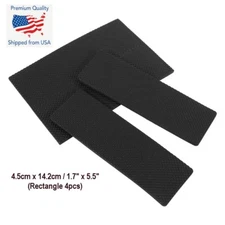 4PCS Large Self Adhesive Furniture Leg Foam TPR Rubber Protect Pads Mat Black 