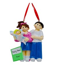PERSONALIZED Expectant New Family Christmas Tree Ornament Keepsake Gift