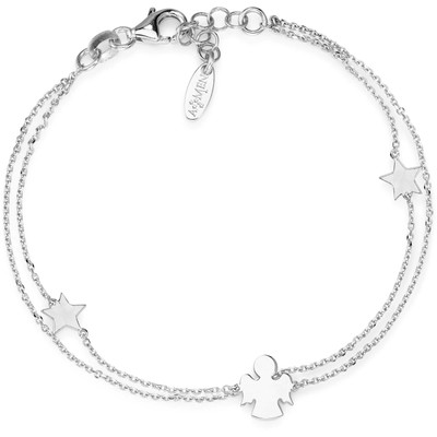Bracelet En Argent 925 - 19,51g - Modèle étoiles - Occasion