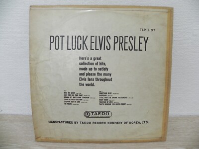 Elvis Presley - Pot Luck KOREA Old Vintage Vinyl LP | eBay
