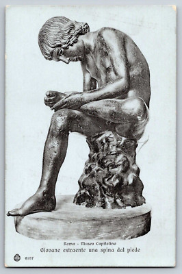 Postcard Roma Museo Capitalina Giovane Estraente Una Spina Dal Piede A4