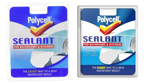 Bathroom & Kitchen Sealant White 22mm/41mm x 3.35mm Polycell | eBay