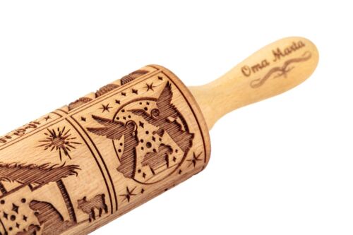 Nativity Embossed rolling pin Springerle cookie Mold Press Clay Pottery Stamps - Picture 10 of 18