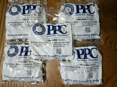 250- EX6XLWSPLUS,AQUATIGHT COMPRESSION RG6, CONNECTORS,CATV,SATV, NEW 5 Packs