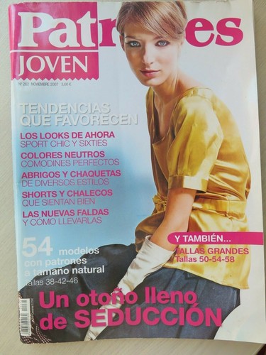 MAGAZINE REVISTA PATRONES n 262 JOVEN NOVIEMBRE 2007 sewing