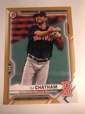 2021 Bowman Paper Prospects Jumbo 5x7 CJ Chatham Red Sox BP-113 03/10