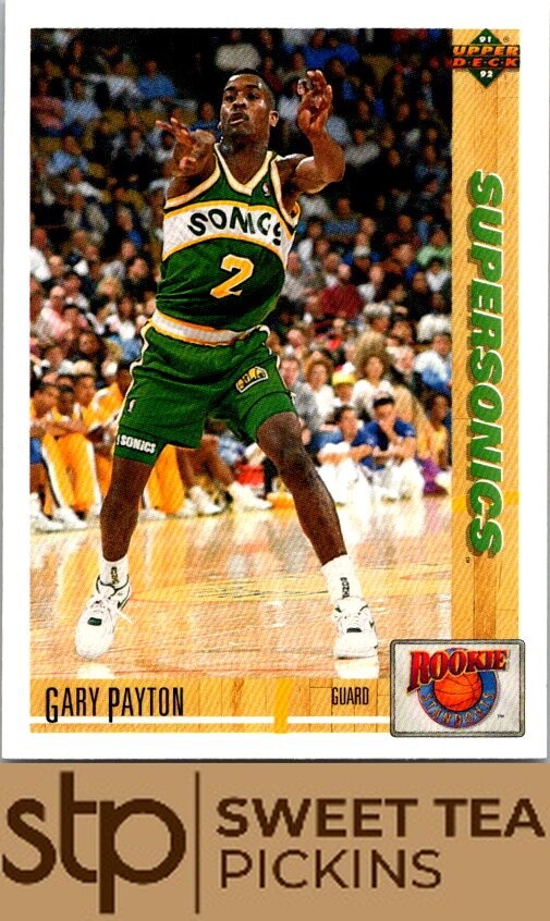 1991-92 Upper Deck #R1 Gary Payton Rookie Standouts Diamond hologram