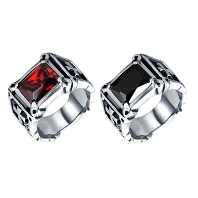 Modern Gothic Crossed Ring With Cubic Zirconia Wedding Band Finger Accessories