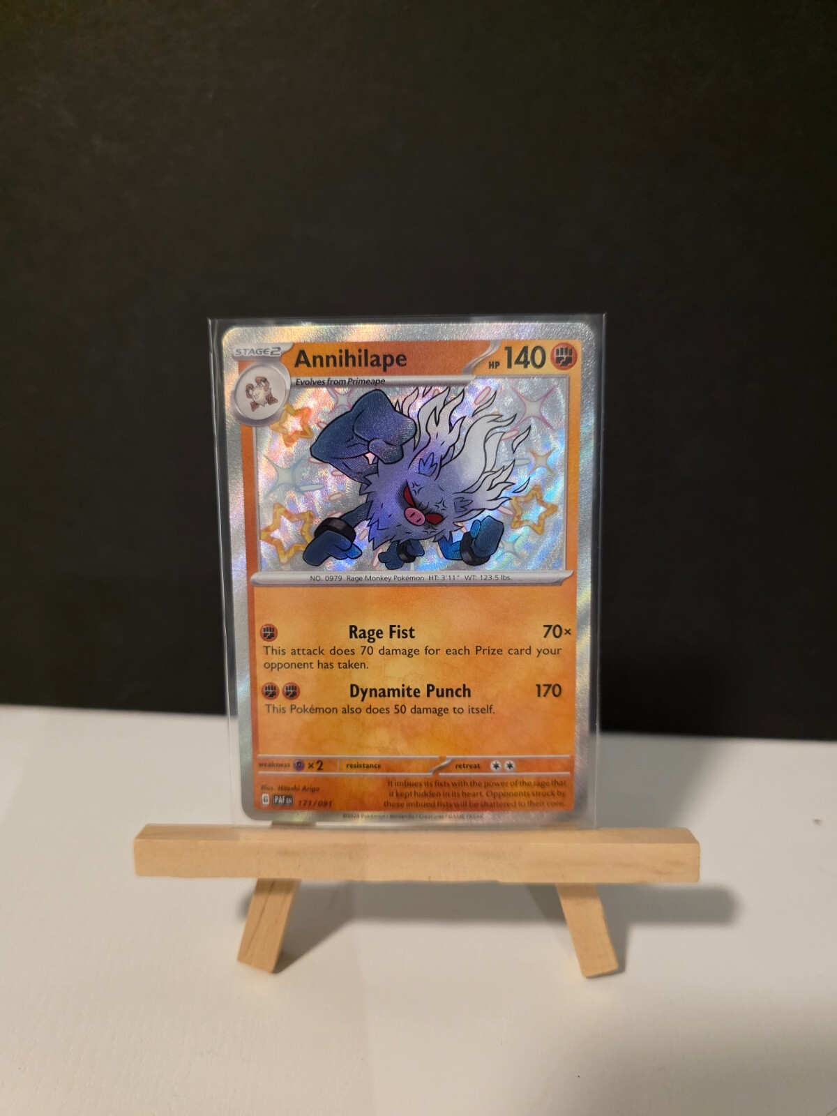 Annihilape 171/091 SV: Paldean Fates NM Pokemon Trading Card