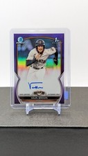 2023 Bowman Chrome Prospects 1st Vaun Brown Auto #CPA-VB Purple 80/250 Giants