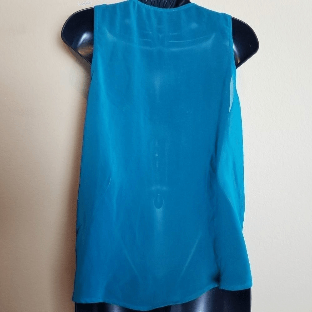 Iris Basic Sheer Turquoise Tank - image 4