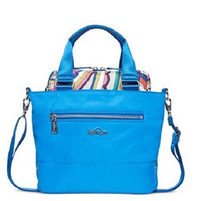 NWT Kipling Adelina Tote Cold Blue Brightside Mix