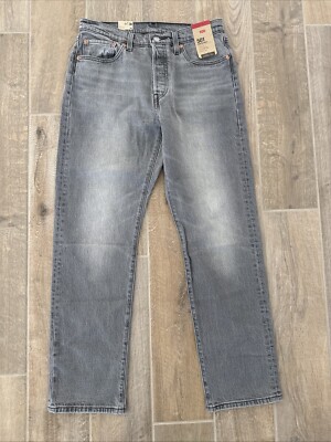 Levi's Women's 501 Original High Rise Classic Gray Jeans Size 29 X 30