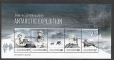 Australian Antarctic Territory Expedition min sheet 2013 mnh Explorers