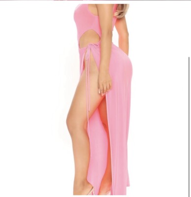 Plus wrap long maxi dress Hot Pink- Fashion Nova | eBay