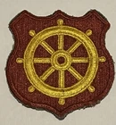 WW2 Original U.S. Army Military Ports of Embarkation Ship Wheel Patch No Glow