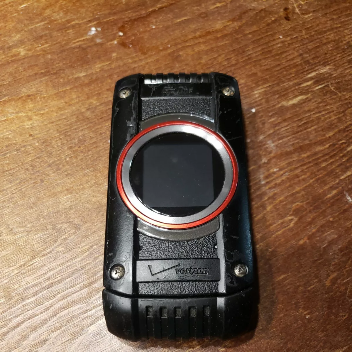 Casio G zOne Ravine 2 C781 Black Red Flip Cell Phone Verizon