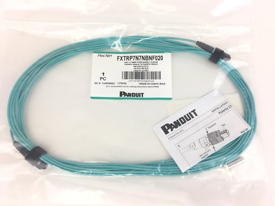 Panduit Quicknet OM3 12 Fiber Interconnect Plenum PanMPO 20FT FXTRP7N7NBNF020 