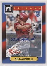 2014 Panini Donruss The Rookies Box Set Signatures Series Nick Ahmed Auto 6ks