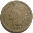 1892 Indian Head Cent - #11444-27