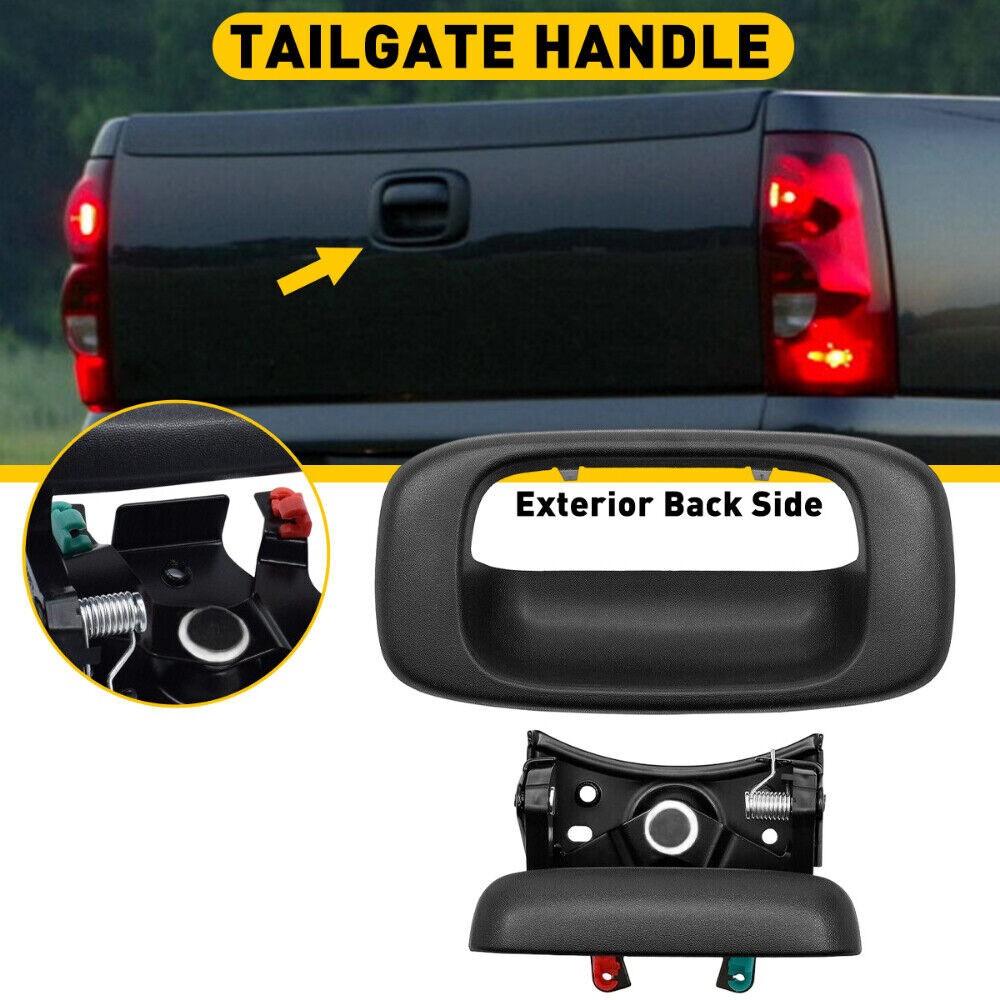 Tailgate Handle Assembly w/ Bezel Fits 1999-2007 Chevrolet Silverado 1500 4.8L