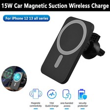 15W Magnetic Wireless Car Charger Fast Charging Phone Holder Vehicle Universal