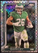 2025 Topps Chrome  Saquon Barkley X-Fractor #248 Philadelphia Eagles